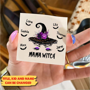 Witch Hat, Custom Texts Temporary Tattoo, Personalized Tattoo, Fake Tattoo