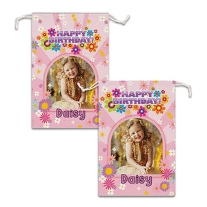 Happy Birthday Bag Personalized Christmas String Bag