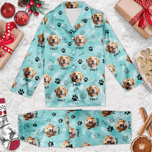 Custom Dog Cat Photo, Personalized Pajamas Set, Gift For Pet Lover