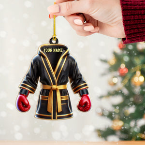 Custom Ornament, Boxing Robe Ornament, Christmas Decor