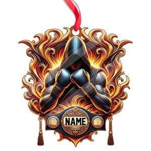 Custom Name Ornament, Boxing Fire