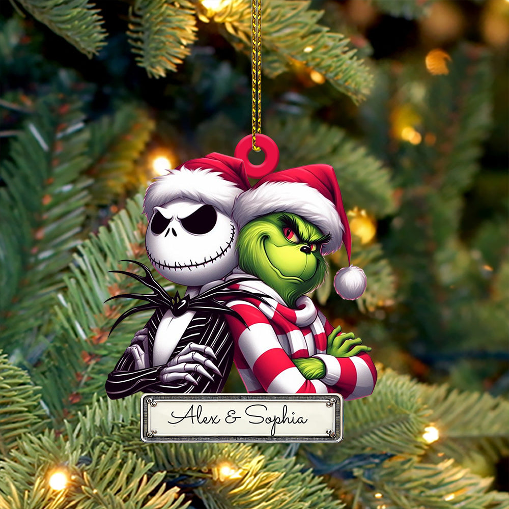 Custom Ornament, Couple ELF Ornament, Christmas Decor