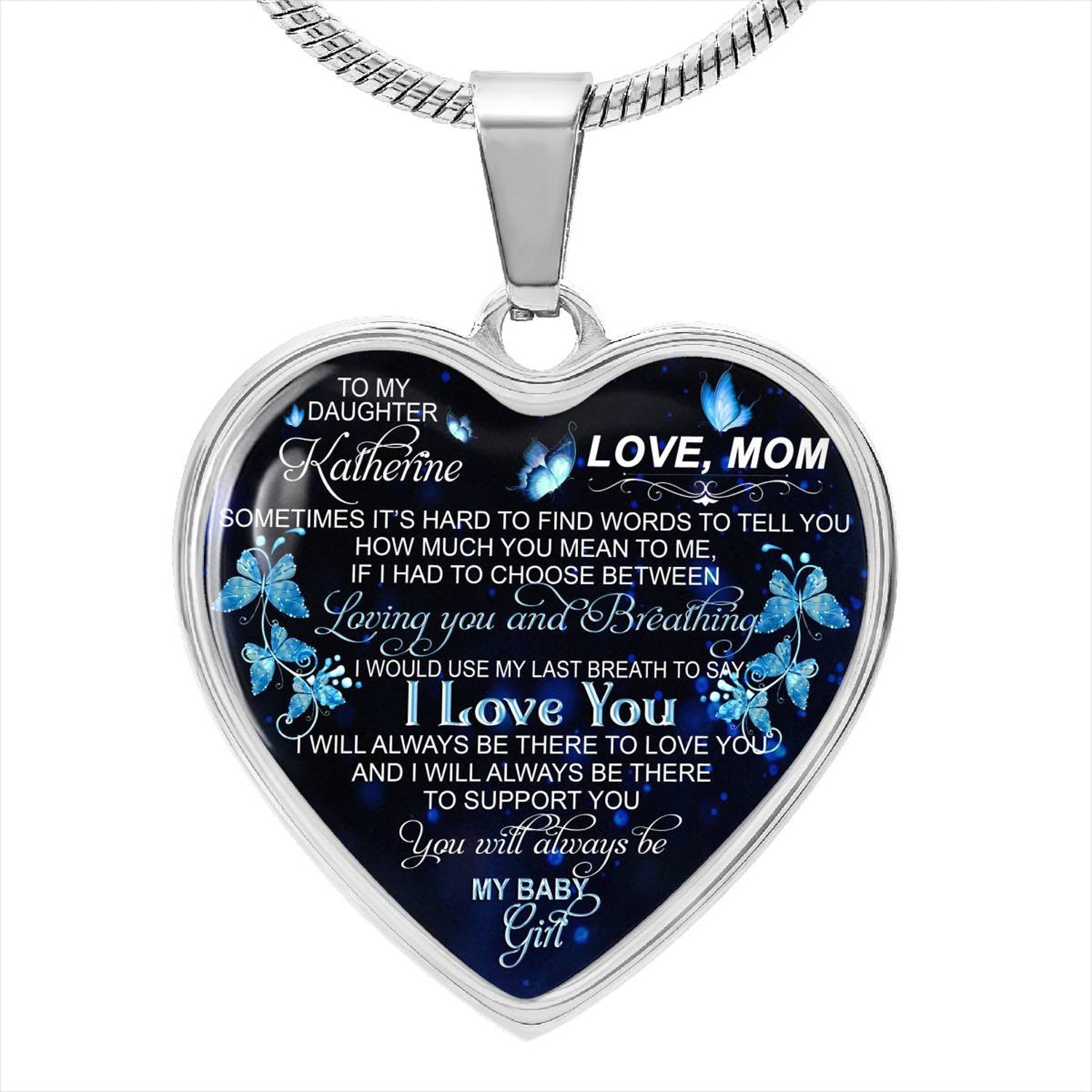 Loving You And Breathing, You Will Always Be My Baby, Jewelry Gift - Personalized Necklace