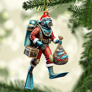 Diving Suit Home Decor Christmas Ornament, Personalized Ornament