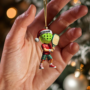 Pickleball Christmas Ornament, Personalized Ornament