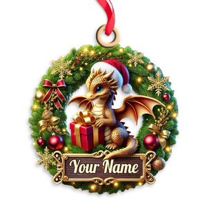 Custom Ornament, Small Dragon Ornament, Christmas Decor