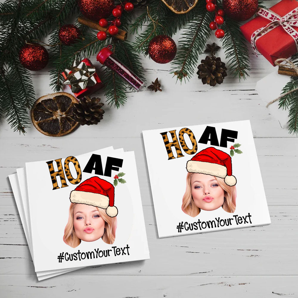 HO AF, Custom Photo And Text Temporary Tattoo, Personalized Tattoo, Fake Tattoo