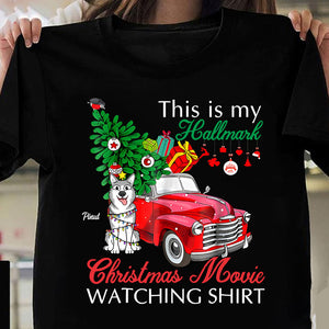 This Is My Hallmark Christmas Movie Watching Shirt - Christmas Gift For Pet Lovers - Personalized T-Shirt