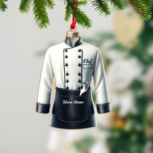 Custom Name Ornament, Chef Uniform