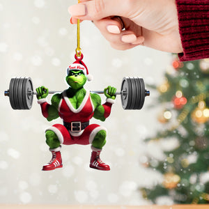 ELF Weightlifting Christmas Ornament, Personalized Ornament