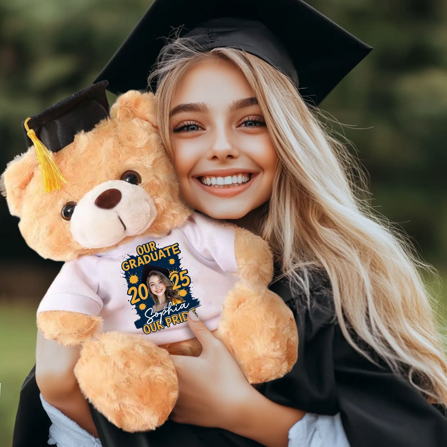 Our Graduate Our Pride, Gift For Graduation, Personalized Graduate Teddy Bear Shirt