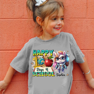 Happy First Day Of School, Custom Appearance And Name - Personalized Kid T-Shirt - Gift For Family, Gift For Kids