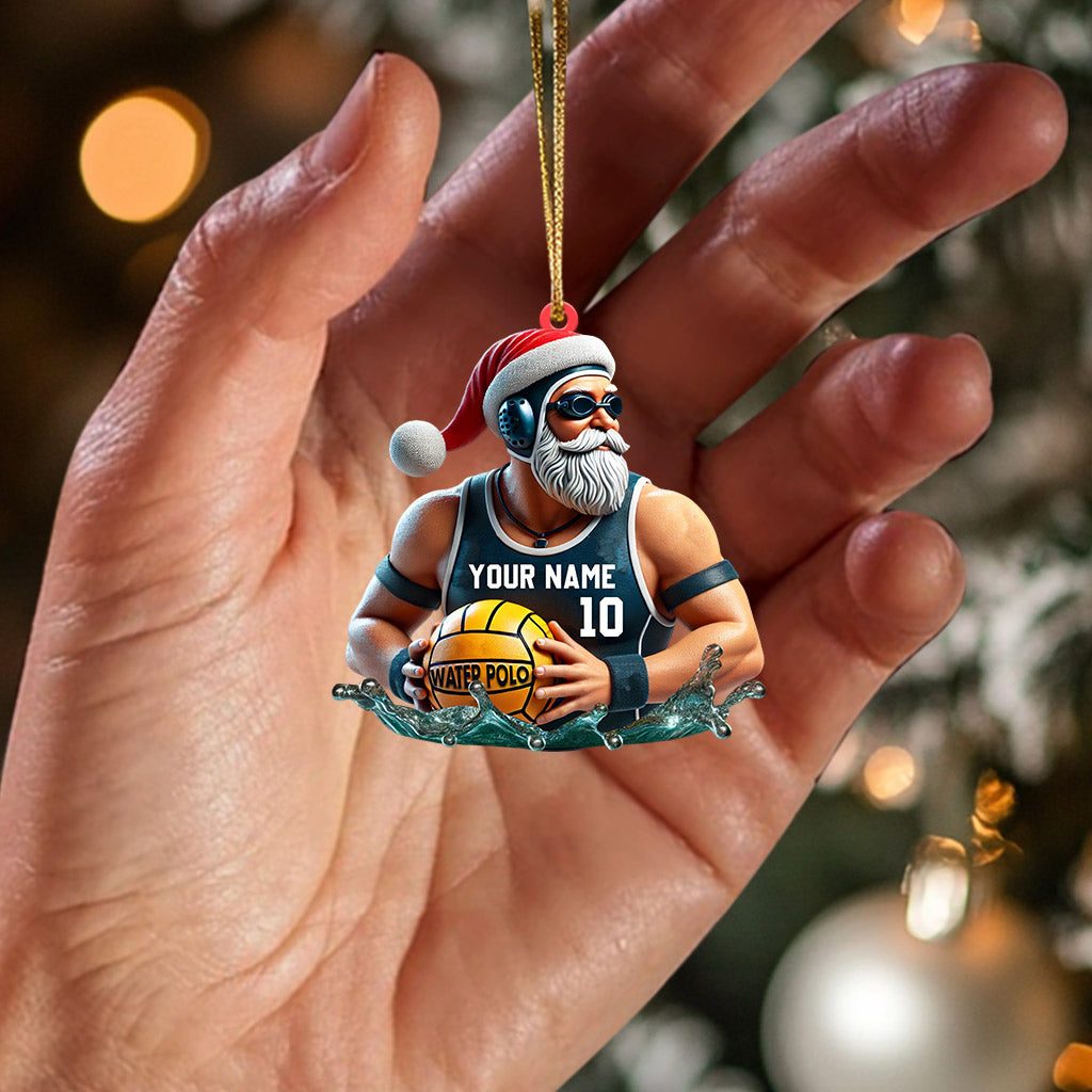 Cool Santa Basketball Home Decor Christmas Ornament, Personalized Ornament