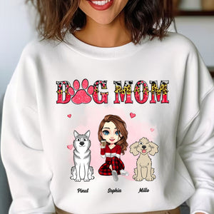 Dog Mom Shirt - Custom Appearance Pets And Names - Personalized Sweatshirt - Gift For Pet Lover