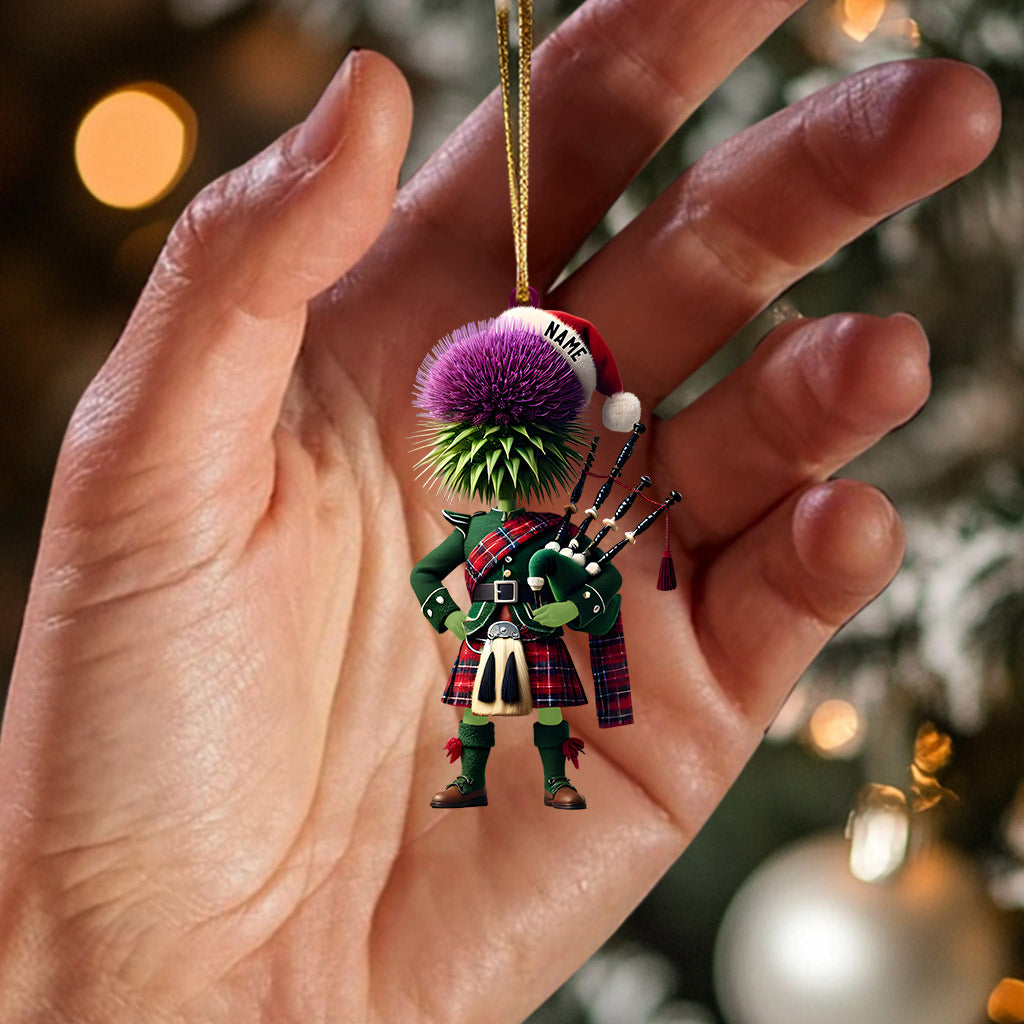 Prickly Hair Christmas Ornament, Personalized Ornament