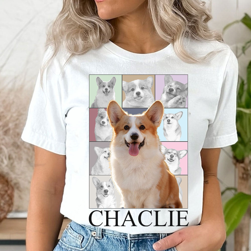 Custom Pet Photo And Name - Personalized T-Shirt - Gift For Pet Lover