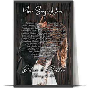 Personalized Canvas, Song Canvas, Couple Canvas, Gift For Lovers