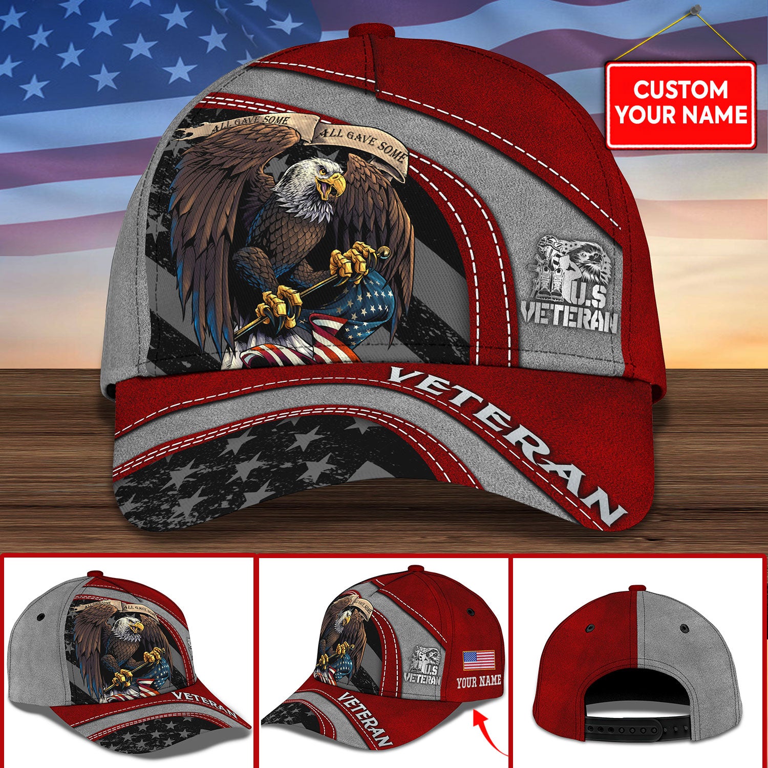 All Gave Some - Customized U.S. Veteran Cap - Gift For Veteran