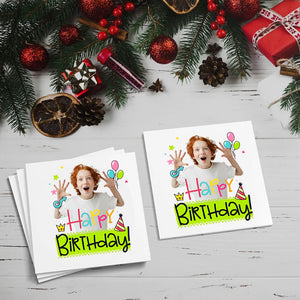 Birthday Gift Box Custom Photo And Text Temporary Tattoo, Personalized Tattoo, Fake Tattoo