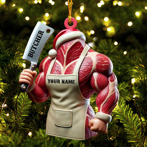 Butcher Christmas Ornament, Personalized Ornament