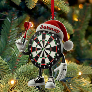 Darts Christmas Ornament, Personalized Ornament