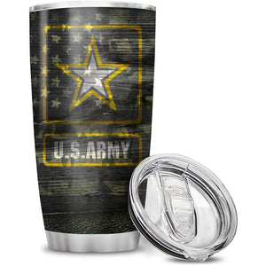 United States Army - Personalized Veteran Tumbler, Gift For Veteran