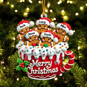 Cookies Family Home Decor Christmas Ornament, Personalized Ornament