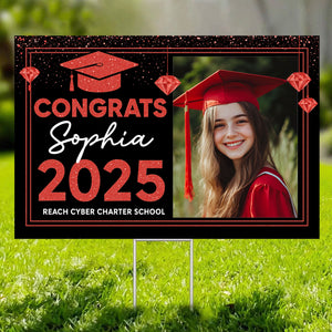 Congratulation Class Of 2025 Gift For Graduation, Personalized Lawn Sign, Yard Sign, Gift For Graduation