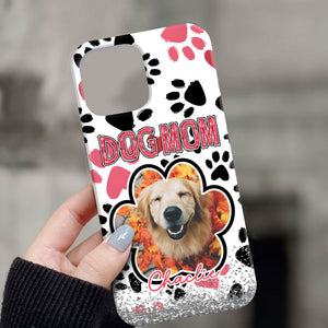 Dog Mom Custom Photo And Name Phone Case - Personalized Phone Case, Dog Lover Gift