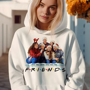 F.R.I.E.N.D - Custom Photo And Names - Personalized Hoodie - Gift For Best Friend