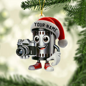 Photographer Christmas Home Decor Christmas Ornament, Personalized Ornament