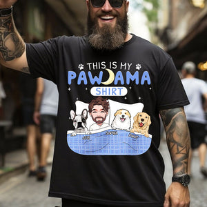 Personalized Dog Lover T-Shirt - This Is My Pawjama T-shirt - Custom Dogs And Names - Gift For Pet Lover