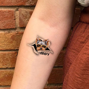 Custom Temporary Tattoo, Dog Tattoo, Gift For Dog Lover