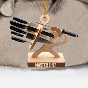 Master Chef Christmas Ornament, Personalized Ornament