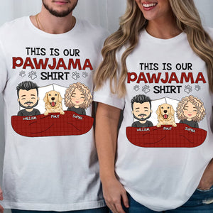 This Is Our Pawjama Shirt- Custom Appearance, Dogs And Name - Personalized T-Shirt