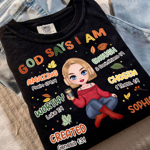 God Says I Am - Custom Appearance And Name - Personalized T-Shirt