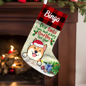 Dear Santa I Have Been A Very Good Dog This Year - Personalized Christmas Socks Decoration - Custom Dog, Christmas Gift