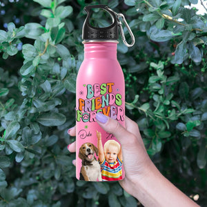 Best Friend Forever - Custom Photo And Name - Personalized Stainless Steel Bottle