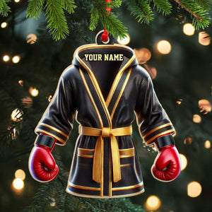 Custom Ornament, Boxing Robe Ornament, Christmas Decor