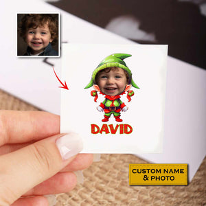 Christmas Costume, Custom Photo And Text Temporary Tattoo, Personalized Tattoo, Fake Tattoo