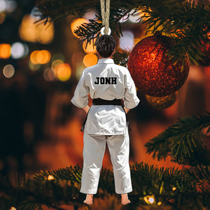 Custom Ornament, Judo Outfit Ornament, Christmas Decor