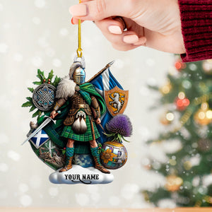 Scotland Lover Home Decor Christmas Ornament, Personalized Ornament