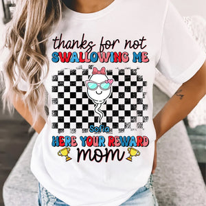 Thank For Not Swallowing Us - Custom Appearance And Name - Personalized T-Shirt - Family Gift