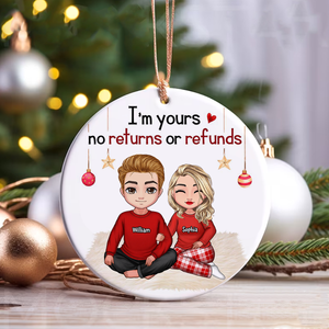 You And Me We Got This, Custom Appearances And Names- Personalized Ceramic Ornament - Gift For Christmas, Gift For Couple