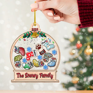 Personalized Shaker Ornament - Our Family - Custom Shaker Ornament