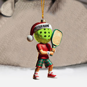 Pickleball Christmas Ornament, Personalized Ornament