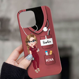 Nurse Life Pretty Doll Nurse - Custom Appearance And Names - Personalized Phone Case