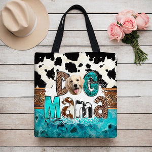 Dog Mama - Custom Photo - Personalized Tote Bag, Gift For Pet Lover