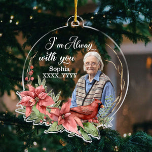 Memorial Acrylic Ornament, Custom Name and Photo, Memorial Gifts