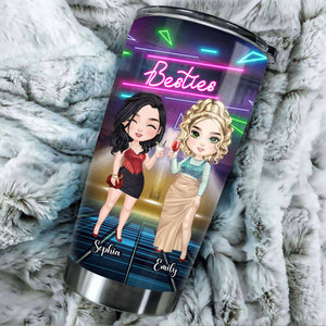 Best Bitches Here's To Another Year Of Bonding Over Alcohol Tolerating Idiots & Keeping Each Other Sane, Personalized Besties Tumbler, Gift For Best Friend